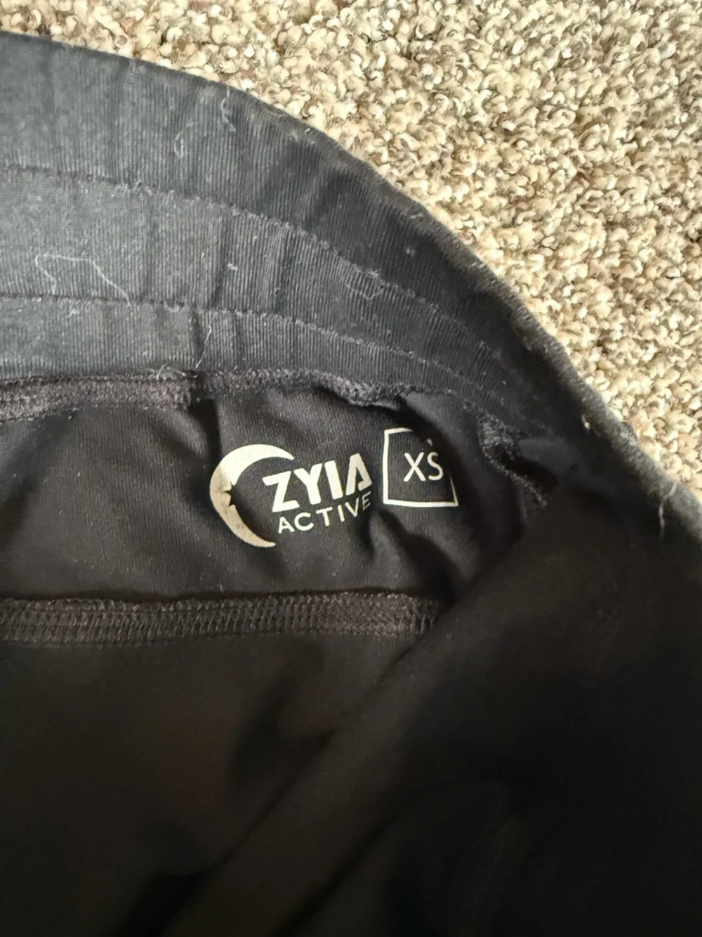 ZYIA Women’s Black Unwind Activewear Jogger Pants Size XS - Picture 3 of 4